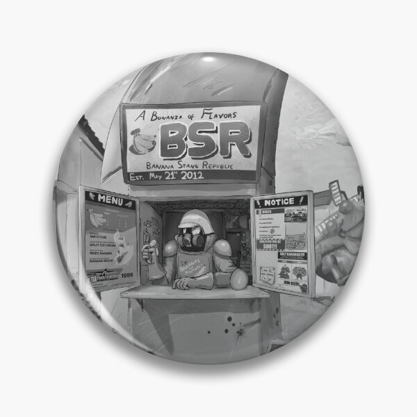 Item preview, Banana Stand Republic Banner Greyscale designed and sold by BananaStandRep.