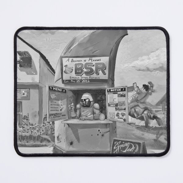 Item preview, Banana Stand Republic Banner Greyscale designed and sold by BananaStandRep.