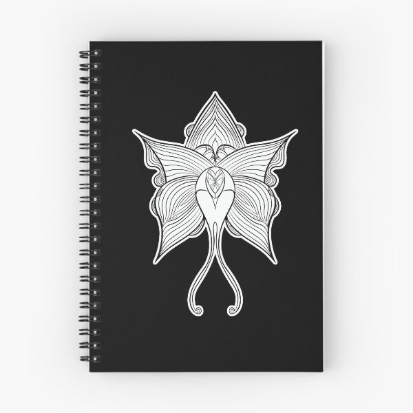 Item preview, Gothic Vampire Flower Tattoo "Night Nature" - Minimalist Illustration designed and sold by LamichArt.