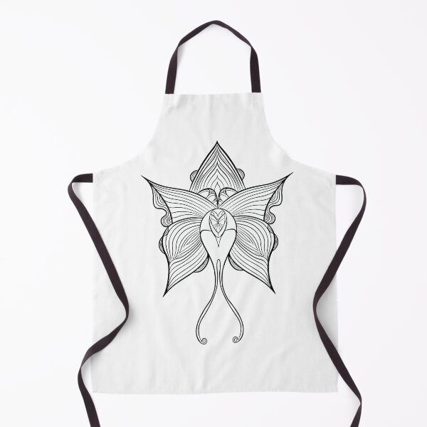 Item preview, Gothic Vampire Flower Tattoo "Night Nature" - Minimalist Illustration designed and sold by LamichArt.