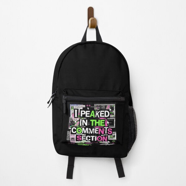 Item preview, I Peaked in the Comments Section - Y2K Brutalist Meme Design designed and sold by HumanCreator.