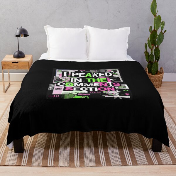 Item preview, I Peaked in the Comments Section - Y2K Brutalist Meme Design designed and sold by HumanCreator.