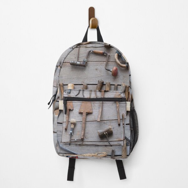 Item preview, A wall full of tools and implements, including a red and black wrench. designed and sold by elopezstock.