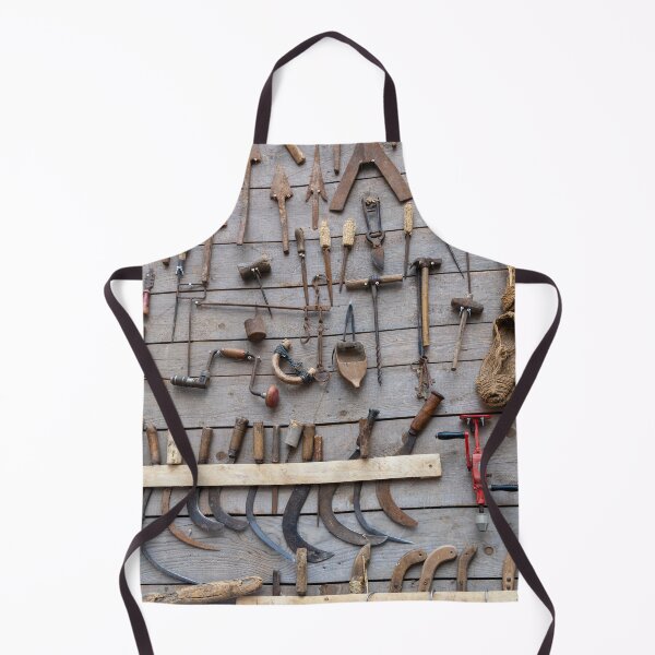 Item preview, A wall full of tools and implements, including a red and black wrench. designed and sold by elopezstock.