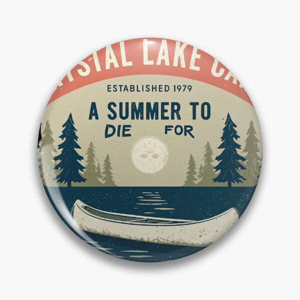 Item preview, Crystal Lake Camp – A Summer To Die For Vintage Horror Design designed and sold by obstinator.