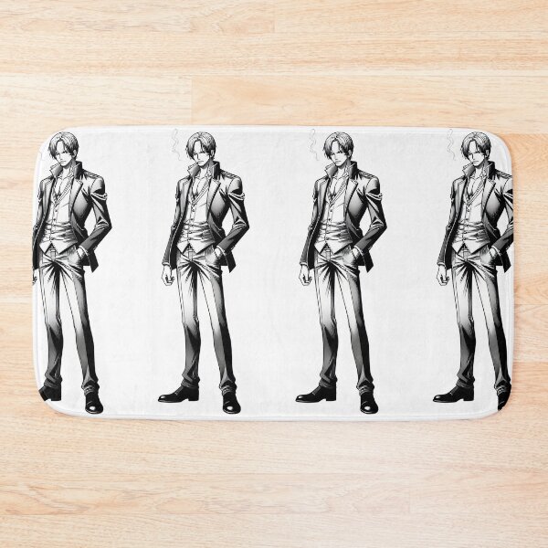 Item preview, Anime - Stylish Line Art Man in Suit Smoking designed and sold by AnimeShin.