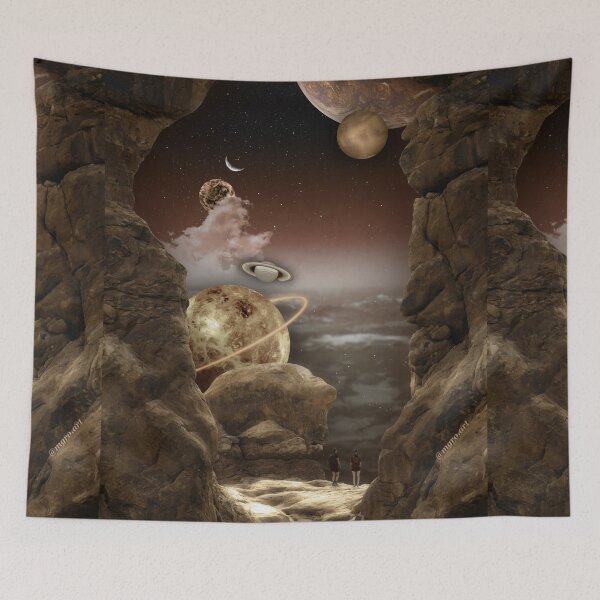 Item preview, Hiking in space. Gold designed and sold by mgro-art.