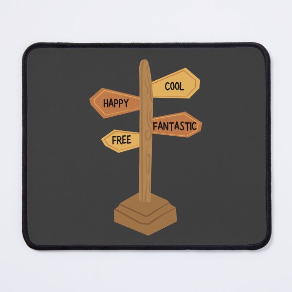 Item preview, Positive Signpost Quote Sticker Transparent Background designed and sold by NadDot.