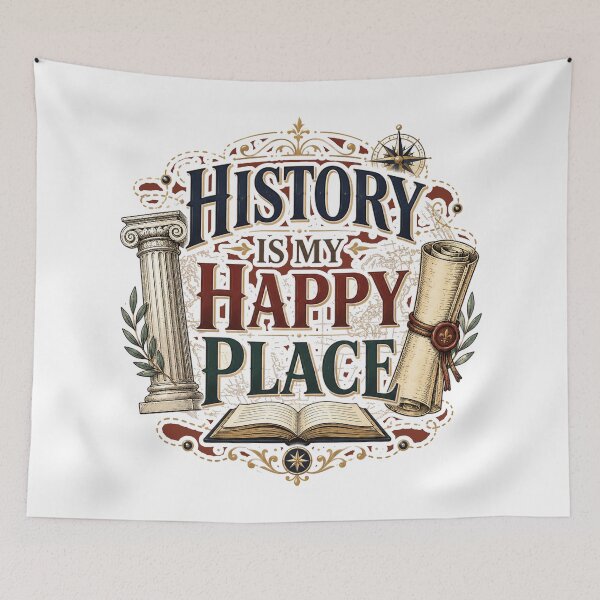 Item preview, History Is My Happy Place Teacher Gift Design designed and sold by ArtsyExplorer.