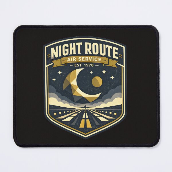 Item preview, Night Route Air Service Retro Aviation Design designed and sold by Naviora.