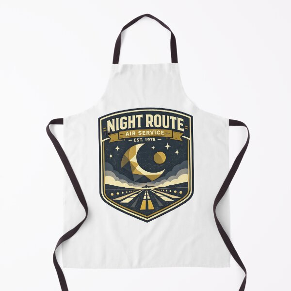 Item preview, Night Route Air Service Retro Aviation Design designed and sold by Naviora.