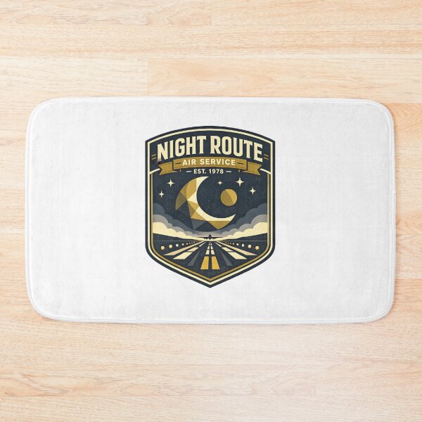 Item preview, Night Route Air Service Retro Aviation Design designed and sold by Naviora.