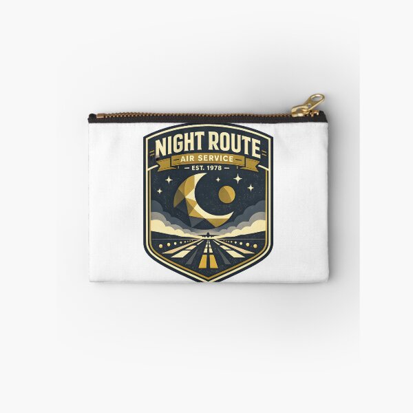 Item preview, Night Route Air Service Retro Aviation Design designed and sold by Naviora.
