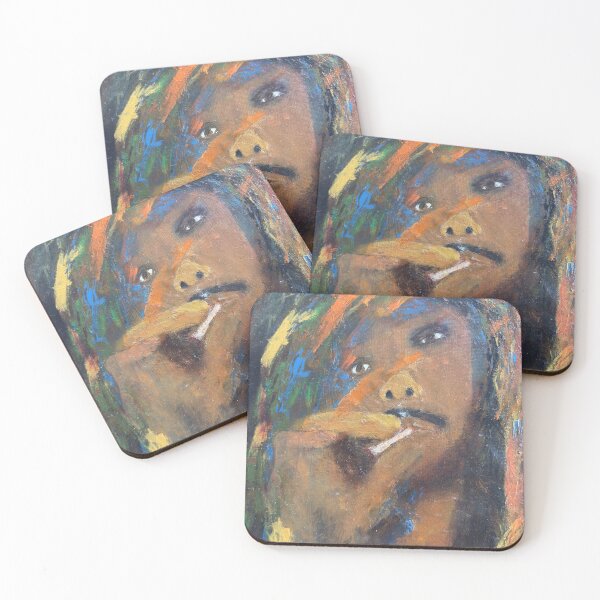 Item preview, Rasta Soul – Expressive Abstract Portrait Art designed and sold by Foster Studio Art.