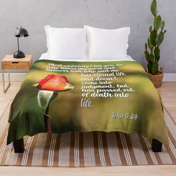 Item preview, John 5 24 Who Hears And Believes Has Eternal Life designed and sold by InsprtnlArtbyDP.