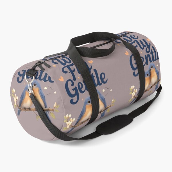 Item preview, We Fly Gentle, Romantic Bluebird Cloud Aesthetic Design designed and sold by JagrDesigns.