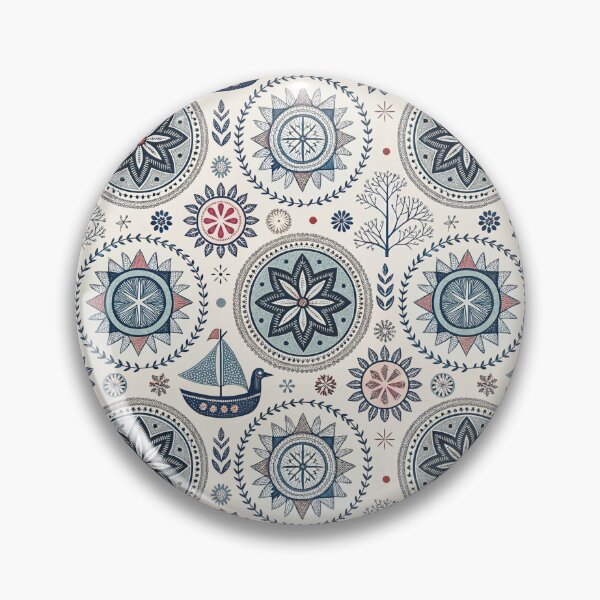 Item preview, Nordic Folk Rosettes | Scandinavian Folk Geometry designed and sold by Shuga-Design.