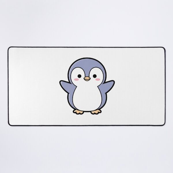 Item preview, Cheerful Little Penguin Kawaii Pastel Illustration designed and sold by Osmose-Studio ⭐⭐⭐⭐⭐.