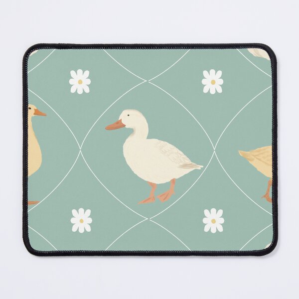 Item preview, Pastel Duck and Daisy Gingham Pattern designed and sold by Seamlessly Buffalo.