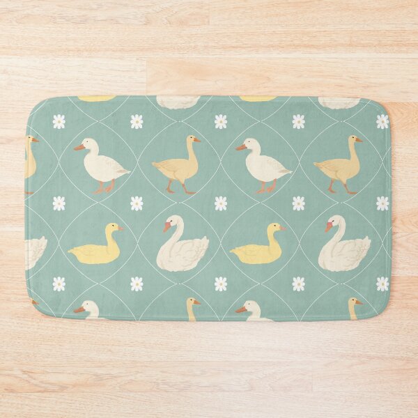 Item preview, Pastel Duck and Daisy Gingham Pattern designed and sold by Seamlessly Buffalo.