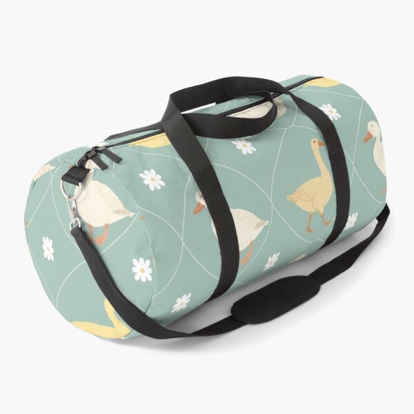 Item preview, Pastel Duck and Daisy Gingham Pattern designed and sold by Seamlessly Buffalo.