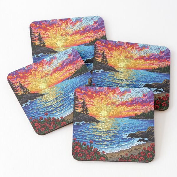 Item preview, mosaic of the beautiful Acadia National Park Sunrise designed and sold by designmari.