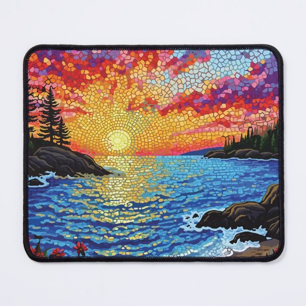 Item preview, mosaic of the beautiful Acadia National Park Sunrise designed and sold by designmari.