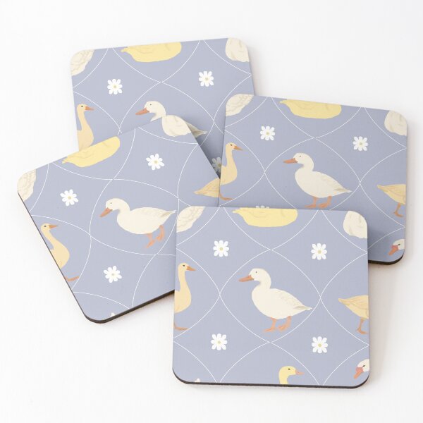 Item preview, Pastel Duck and Daisy Gingham Pattern designed and sold by Seamlessly Buffalo.