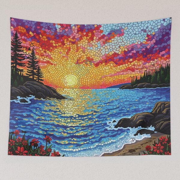 Item preview, mosaic of the beautiful Acadia National Park Sunrise designed and sold by designmari.