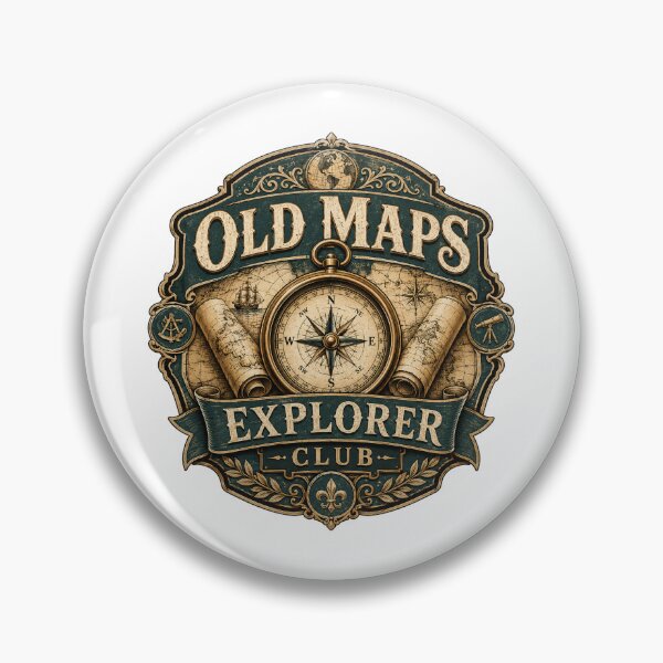 Item preview, Old Maps Explorer Club Heritage Design designed and sold by ArtsyExplorer.