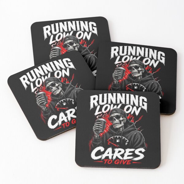 Item preview, Running Low on Cares – Skeleton Humor Design designed and sold by ABLAT_CREATIONS.