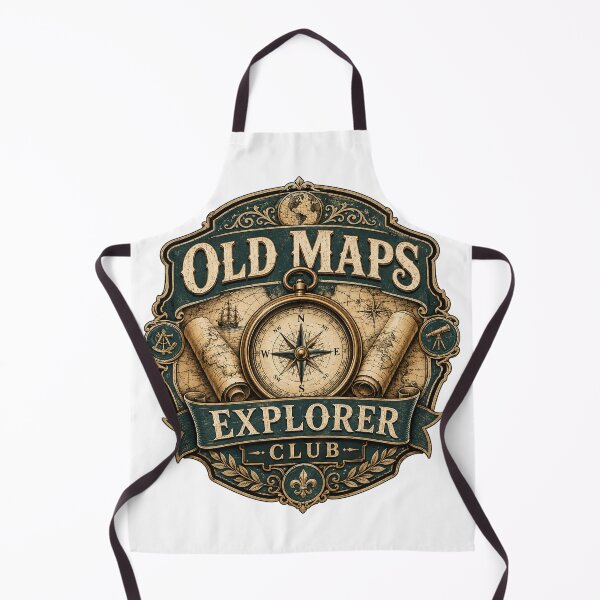 Item preview, Old Maps Explorer Club Heritage Design designed and sold by ArtsyExplorer.