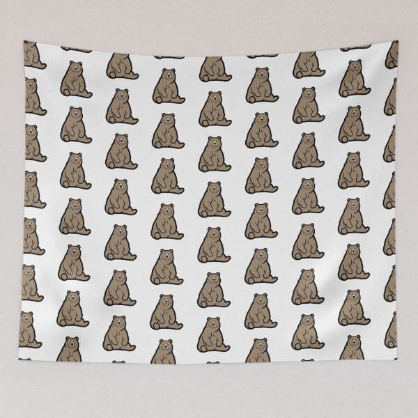 Item preview, Silent Strength Bear Calm Minimal Illustration designed and sold by Osmose-Studio ⭐⭐⭐⭐⭐.
