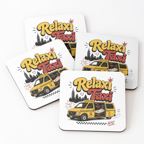 Item preview, Relaxi Taxi Friends Fan Art – Retro NYC Wellness Van Design - Friends TV Show Reference designed and sold by TheStephanieRome.