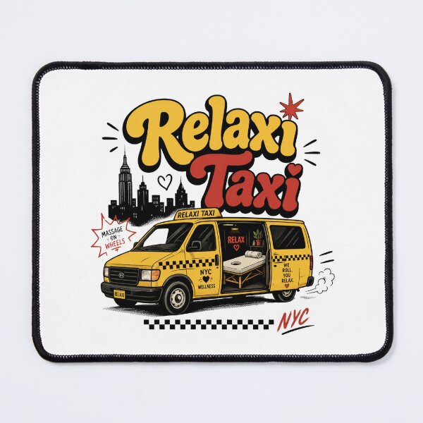 Item preview, Relaxi Taxi Friends Fan Art – Retro NYC Wellness Van Design - Friends TV Show Reference designed and sold by TheStephanieRome.