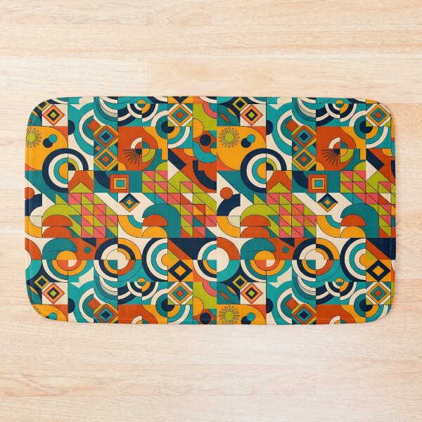 Item preview, Mid Century Modern Abstract Geometric shapes Pattern Retro Pop designed and sold by Itaya Art.