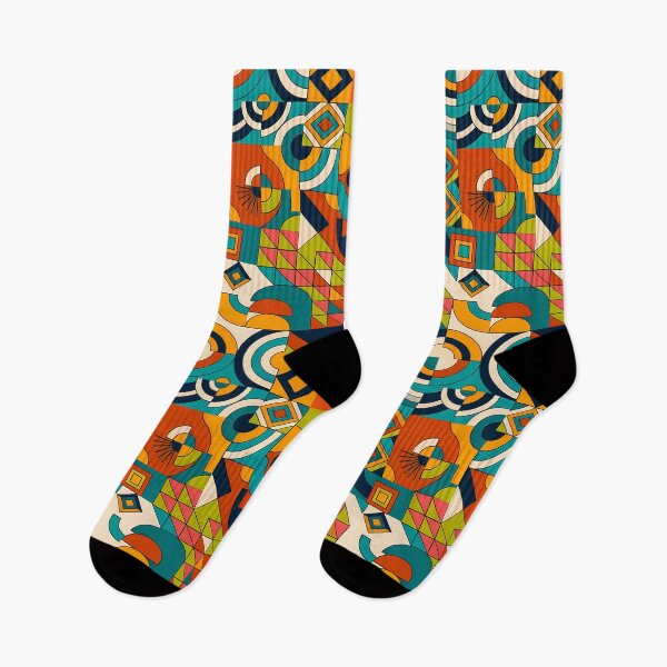 Item preview, Mid Century Modern Abstract Geometric shapes Pattern Retro Pop designed and sold by Itaya Art.