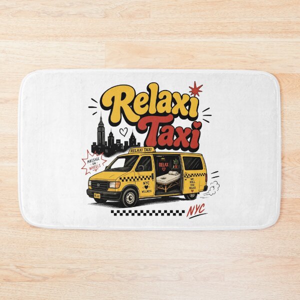 Item preview, Relaxi Taxi Friends Fan Art – Retro NYC Wellness Van Design - Friends TV Show Reference designed and sold by TheStephanieRome.
