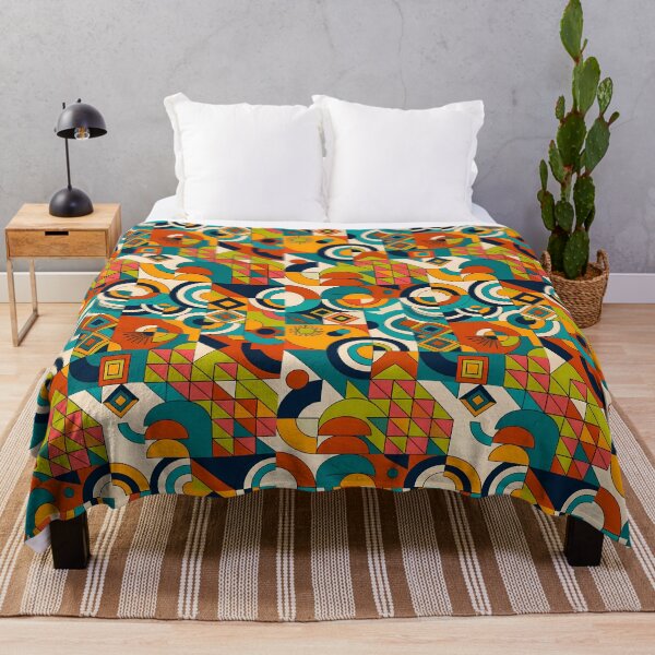 Item preview, Mid Century Modern Abstract Geometric shapes Pattern Retro Pop designed and sold by Itaya Art.