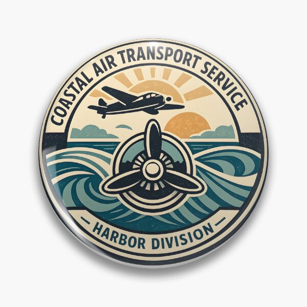 Item preview, Coastal Air Transport Service Retro Aviation Tee designed and sold by Naviora.