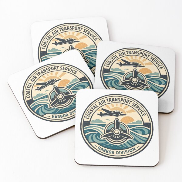 Item preview, Coastal Air Transport Service Retro Aviation Tee designed and sold by Naviora.