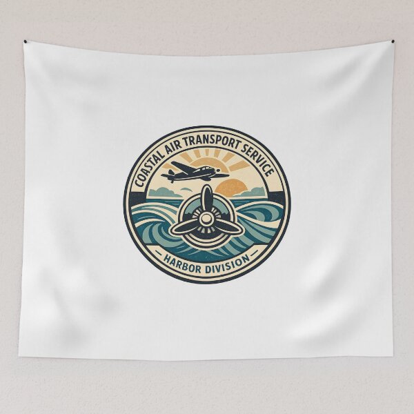 Item preview, Coastal Air Transport Service Retro Aviation Tee designed and sold by Naviora.