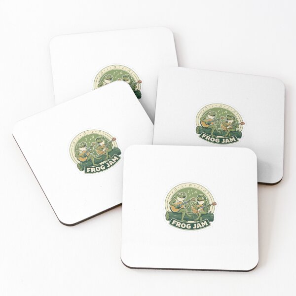 Item preview, Frogs Jamming on a Log designed and sold by MizzSmill.