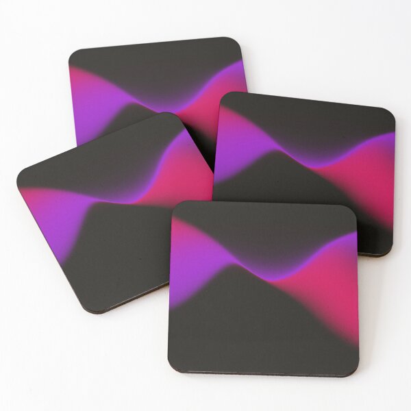 Item preview, Background poster with neon futuristic waves in pink and purple  designed and sold by Karakhan.
