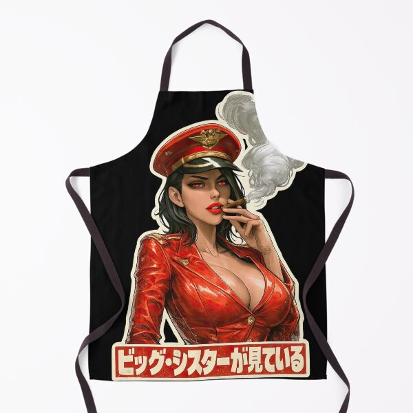 Item preview, Big Sister Is Watching You – Vintage Japanese Propaganda Style Femme Fatale Art designed and sold by obstinator.