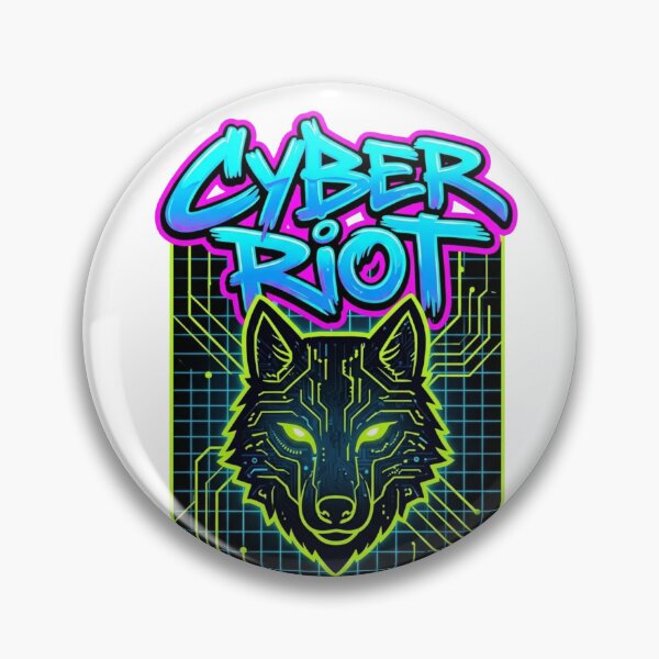 Item preview, Cyberpunk Wolf Cyber Riot Neon Aesthetic designed and sold by RoyalDeluxGo.