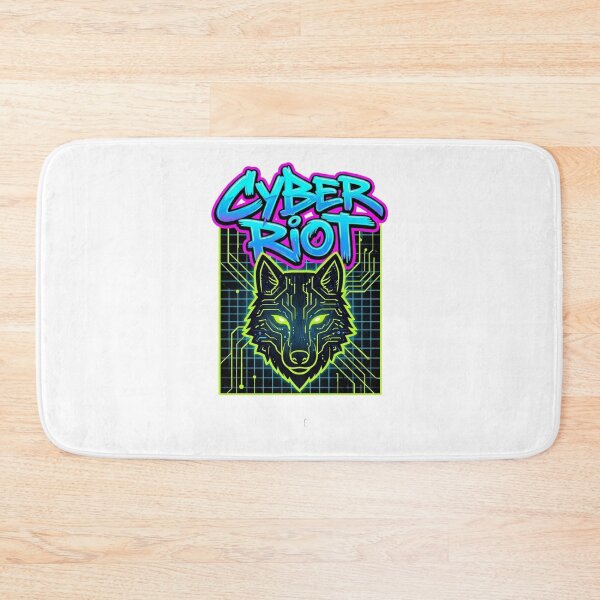 Item preview, Cyberpunk Wolf Cyber Riot Neon Aesthetic designed and sold by RoyalDeluxGo.