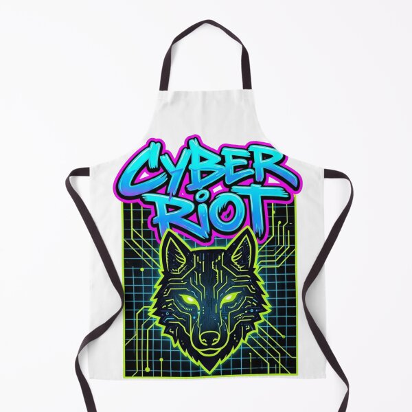 Item preview, Cyberpunk Wolf Cyber Riot Neon Aesthetic designed and sold by RoyalDeluxGo.
