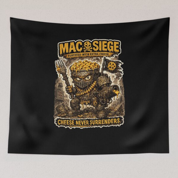 Item preview, Mac & Siege Post Apocalyptic Macaroni Sticker designed and sold by Snackwave Ninety.