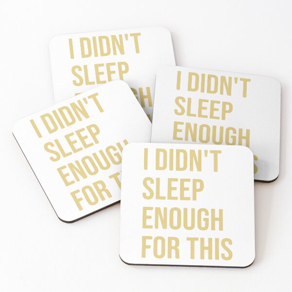 Item preview, I Didn't Sleep Enough For This Minimalist Yellow Typography designed and sold by silviaarzamendia.